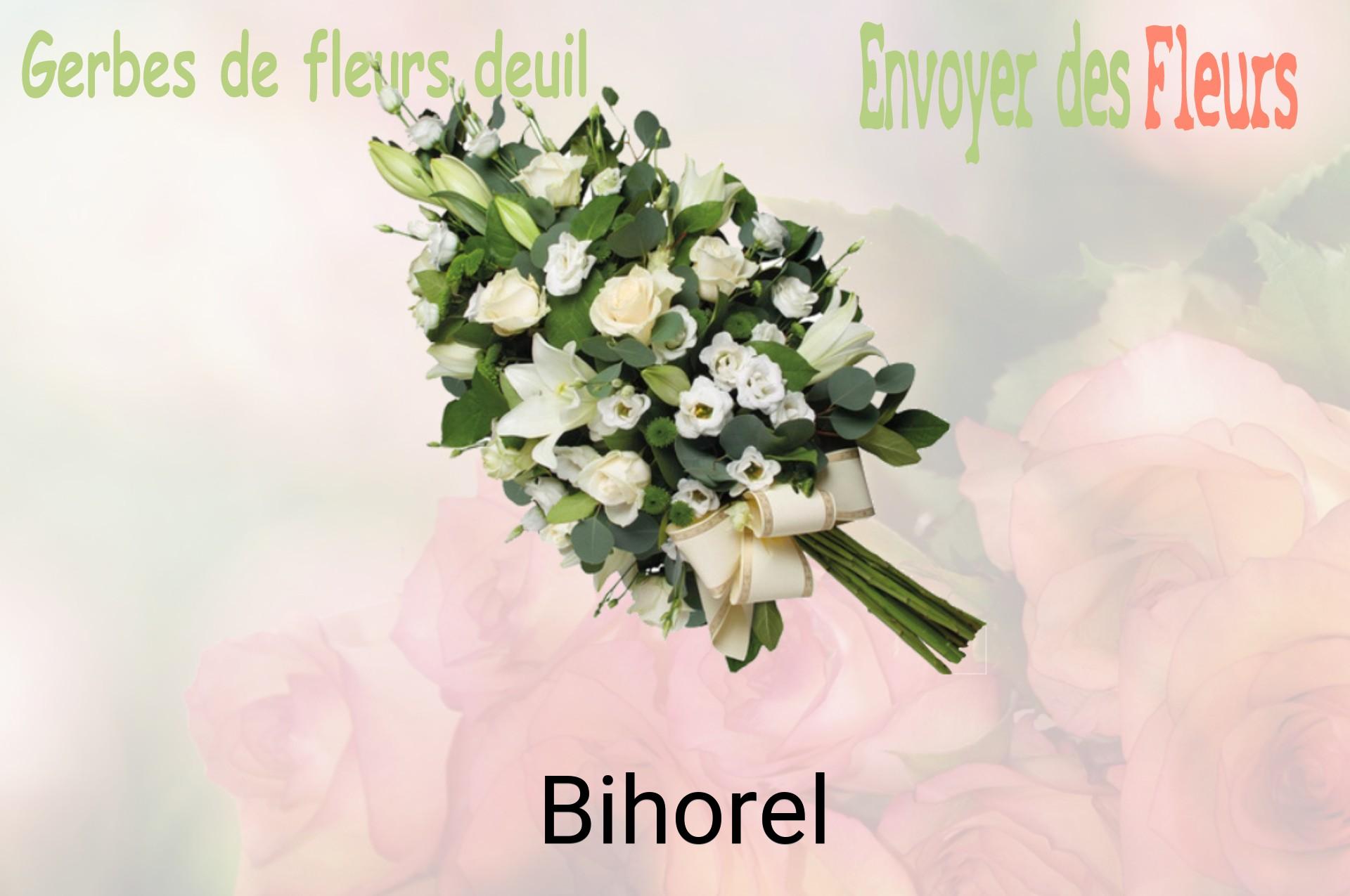 Gerbe de fleurs de deuil livrée à Bihorel
